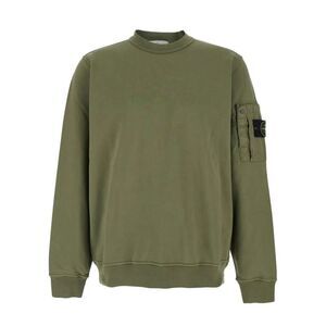Stone Island Men Regular Fit Crewneck Midweight Sweatshirt With Pocket